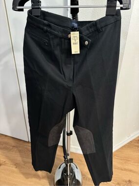 Ann Taylor Black Men's Riding-Style Pants with Knee Patches